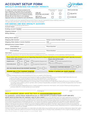 Account Setup Form Thumbnail